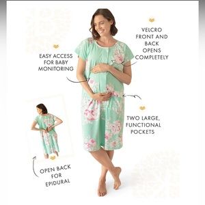 Kindred Bravely Universal Labor & Delivery Gown XXL 16/18 Sold Out Color/Print!